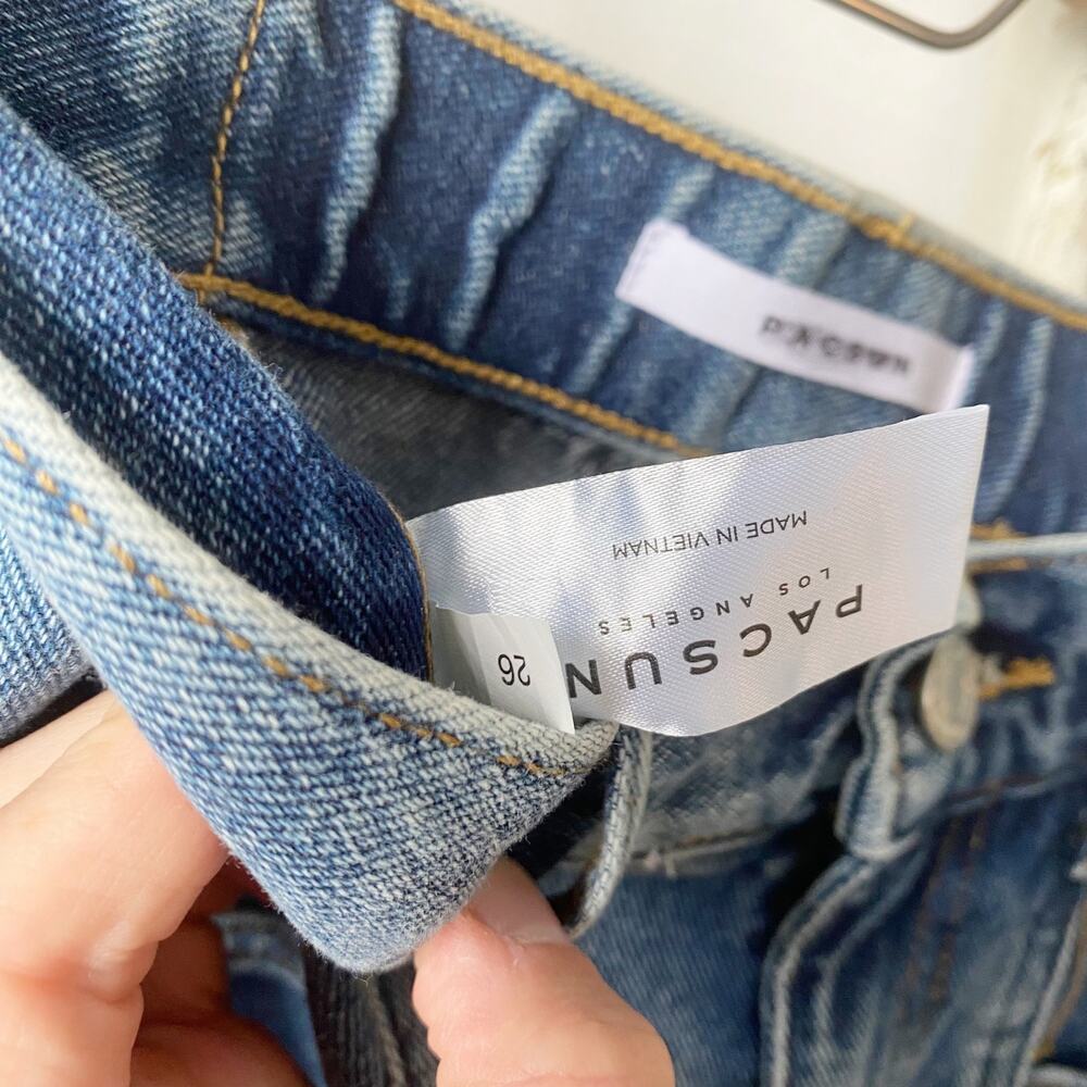 PacSun Super High Rise Seamed Denim Joggers - Picture 7 of 9